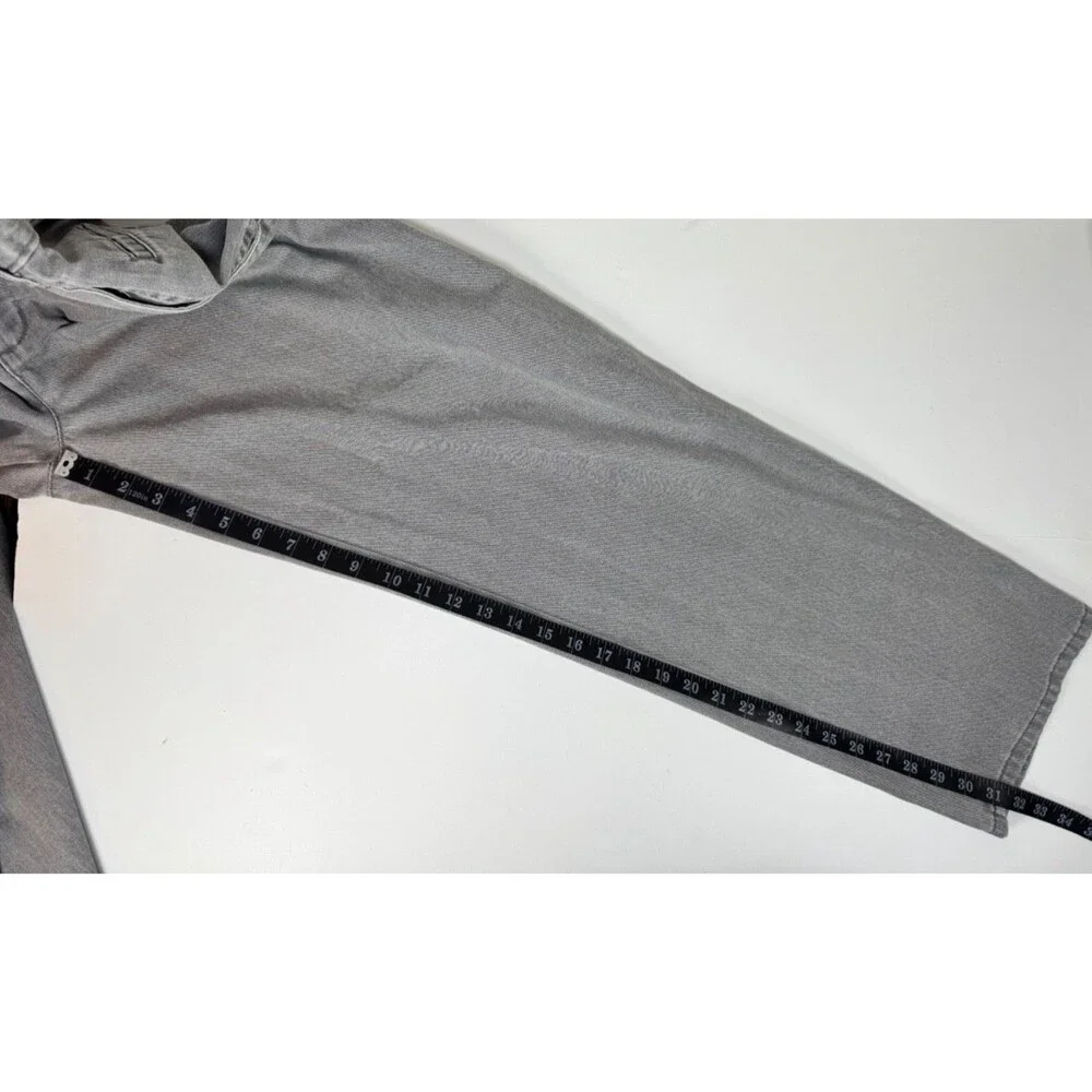 Vintage Levi's Officer Corps Pleated Trouser Men W34 Gray Workwear Jeans 80s 90s